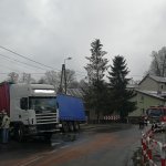 Galerie - Wypadek samochodu ciężarowego w miejscowości Truskolasy