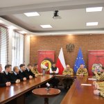 Spotkanie Komendantów Centralnej Szkoły PSP z ''brązową'' drużyną