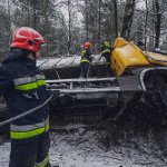 Wypadek samochodu ciężarowego w miejscowości Kalety