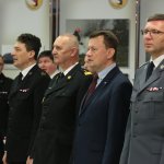 Spotkanie w Centralnej Szkole PSP szefa MSWiA z funkcjonariuszami pełniącymi służbę w Święta Bożego Narodzenia