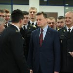 Spotkanie w Centralnej Szkole PSP szefa MSWiA z funkcjonariuszami pełniącymi służbę w Święta Bożego Narodzenia