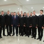 Spotkanie w Centralnej Szkole PSP szefa MSWiA z funkcjonariuszami pełniącymi służbę w Święta Bożego Narodzenia