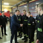 Spotkanie w Centralnej Szkole PSP szefa MSWiA z funkcjonariuszami pełniącymi służbę w Święta Bożego Narodzenia