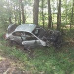 Galerie - Samochód BMW wypadł z drogi