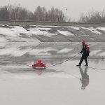 Ćwiczenia ratownictwa lodowego