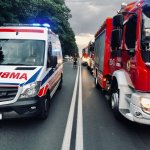 Akcja ratownicza na DK 46 w Blachowni