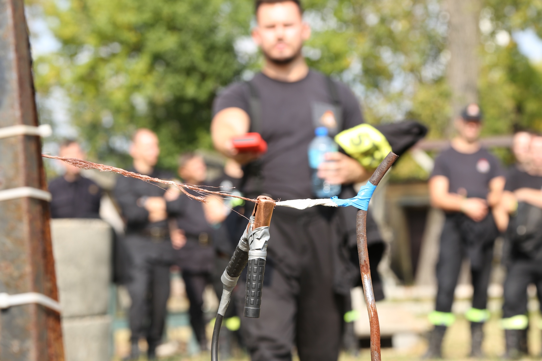 Zakończenie szkolenia pn.: "Prąd elektryczny, a zagrożenia dla strażaków"