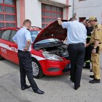 Galerie - Przekazanie samochodu operacyjnego z CS PSP do Ochotniczej Straży Pożarnej w Przybynowie