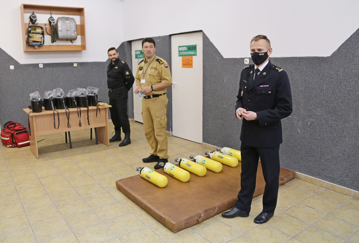 Odbyły się szkolenia z zakresu pracy w sprzęcie ochrony układu oddechowego realizowane dla funkcjonariuszy Komendy Wojewódzkiej Policji w Katowicach