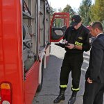 Przekazanie samochodu specjalnego GBA 2,5/16z CS PSP do Ochotniczej Straży Pożarnej w Przychojcu