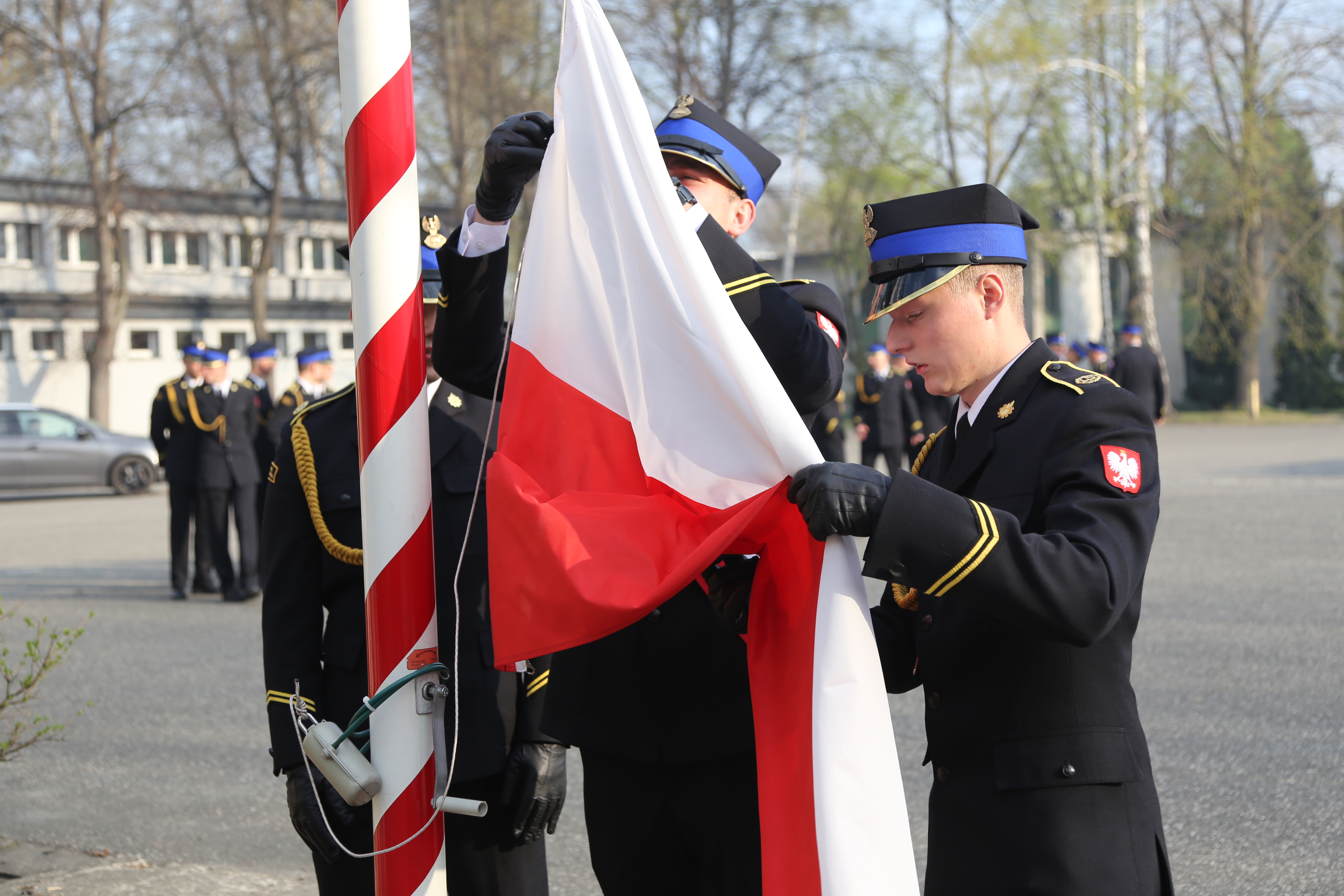 Dzień Flagi Rzeczypospolitej Polskiej w Centralnej Szkole Państwowej Straży Pożarnej w Częstochowie