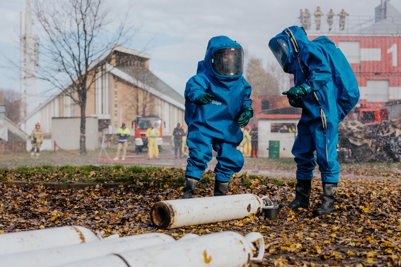 Ćwiczenia Air Liquide Polska i Centralnej Szkoły Państwowej Straży Pożarnej w Częstochowie