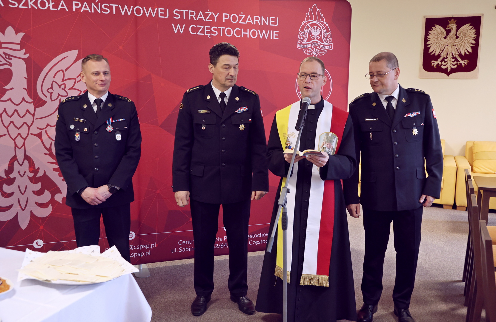 Spotkanie wigilijne w Centralnej Szkole PSP w Częstochowie