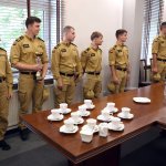 Spotkanie Komendanta CS PSP w Częstochowie z drużyną reprezentującą Szkołę podczas XL Międzynarodowych MPwSP