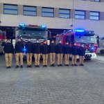 Hołd dla zmarłego strażaka PSP