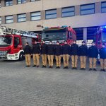 Hołd dla zmarłego strażaka PSP