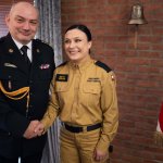 Uroczyste ślubowanie strażaczki Beaty Szałas