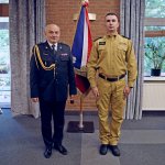 Uroczyste ślubowanie strażaka Piotra Suchańskiego