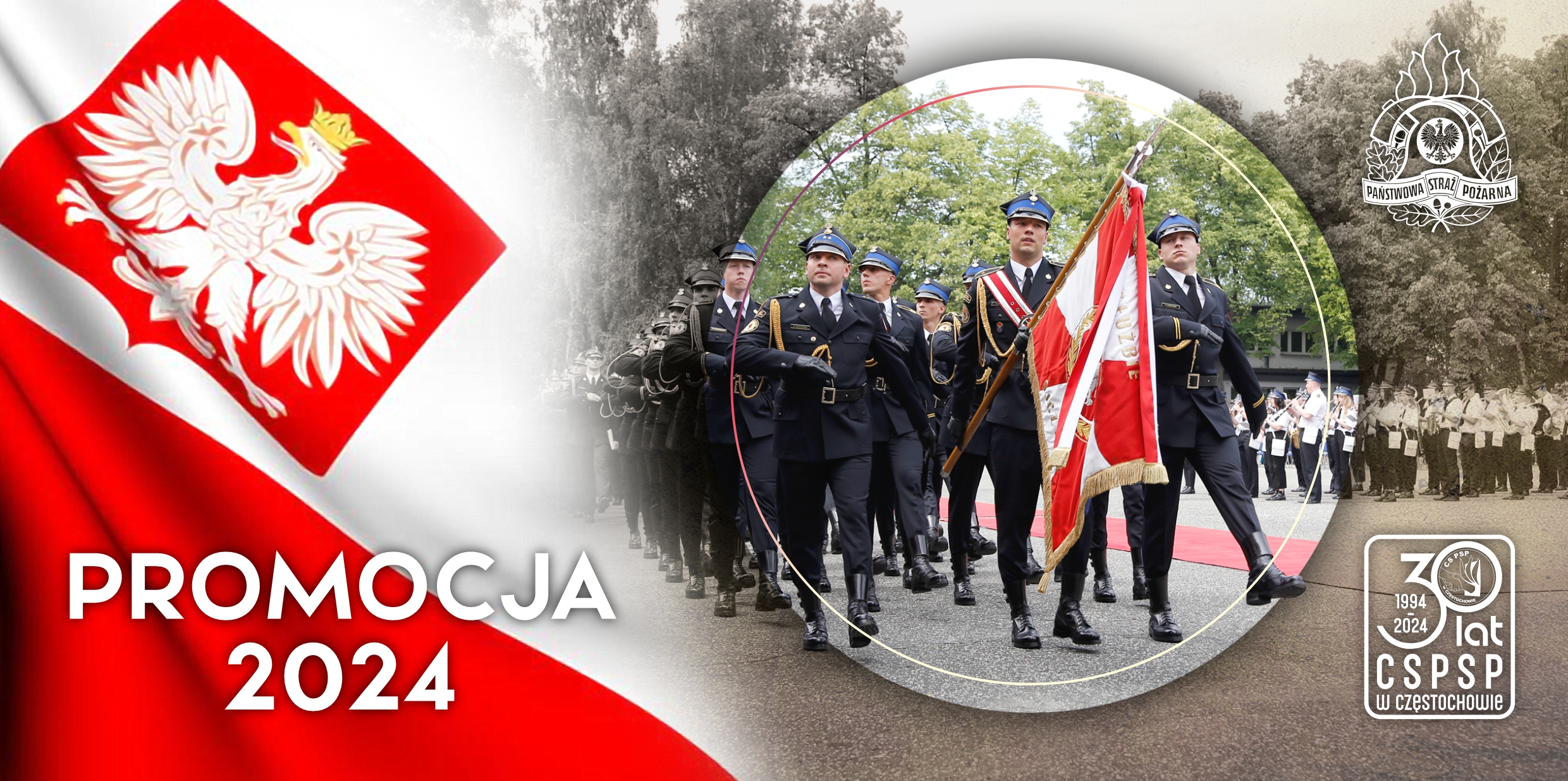 28 czerwca 2024 r. godz. 12:00 - Zapraszamy na uroczystą promocję absolwentów Dziennego i Zaocznego Studium Aspirantów Centralnej Szkoły PSP w Częstochowie